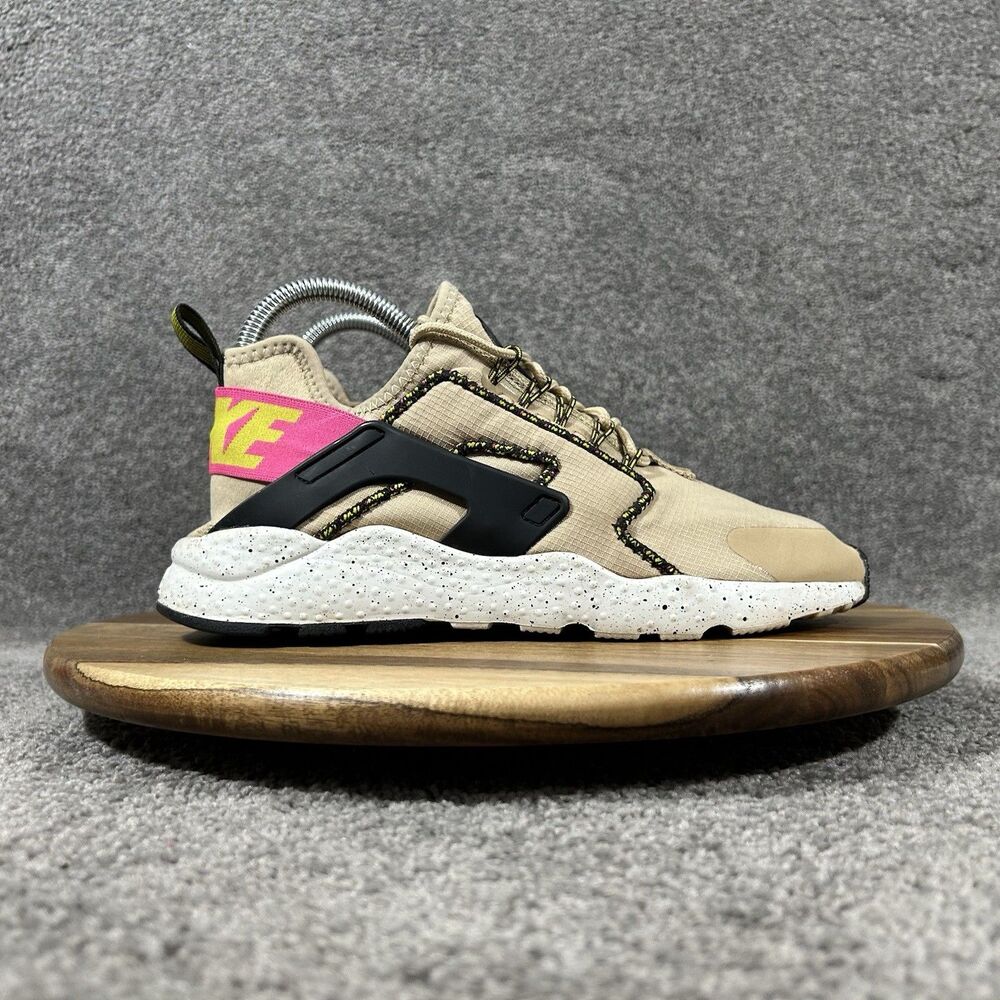 Nike Air Huarache Run Ultra 819151-200 Women's Size 7.5 Mushroom Tan Shoes Used